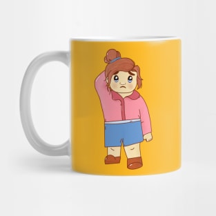 Cute pleading girl Mug